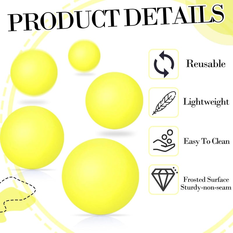 SEEVOR 28 Pcs Balls Table Tennis Balls 40mm Color Plastic Balls Bulk Washable Small Game Balls for Party Decoration Handcrafted Art Carnival Pool Games - Image 3